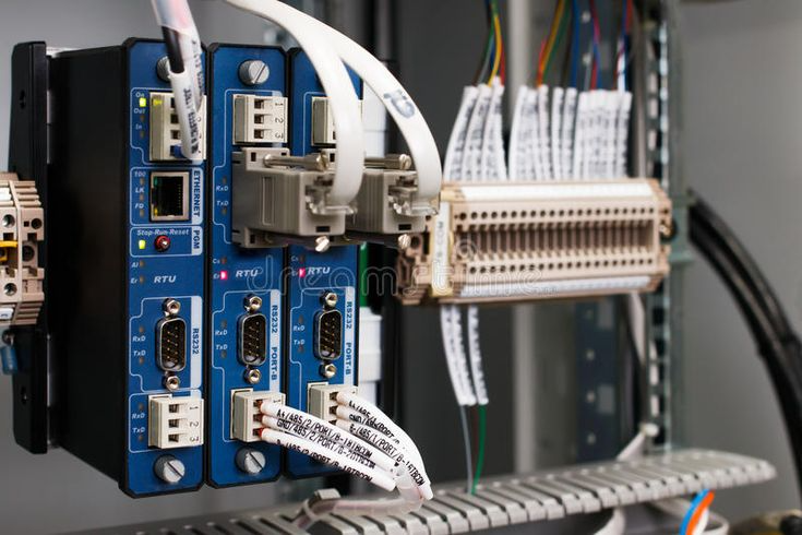 PLC programming hardware close-up